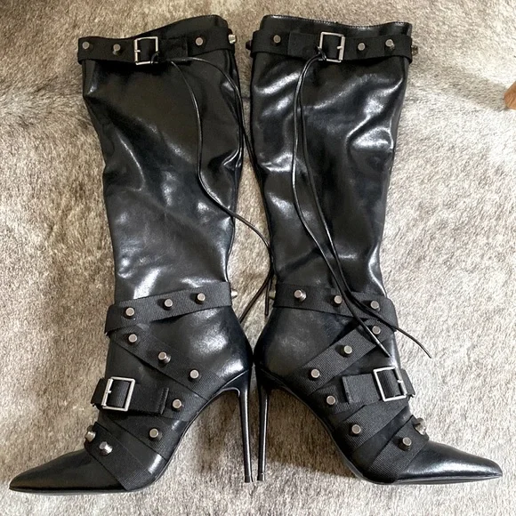 新品未使用箱付27㎝◎Steve Madden ワークブーツ ウィングチップ 黒 新品未使用箱付27㎝◎Steve Madden ワークブーツ ウィングチップ